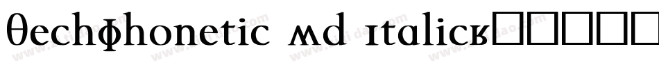 TechPhonetic Wd Italic字体转换